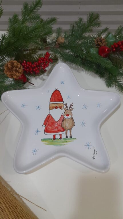 Vassoio a Stella  in ceramica