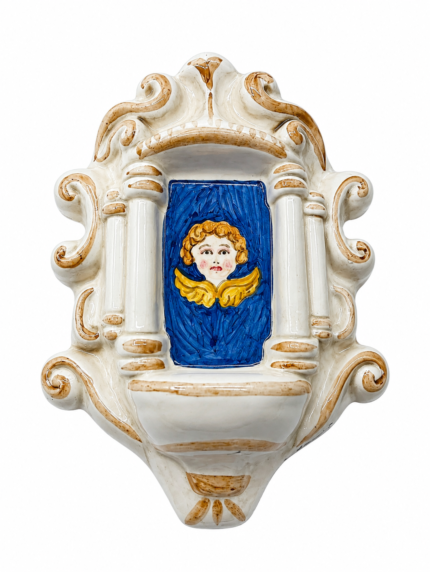 Acquasantiera Decorata a mano
