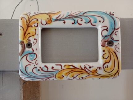 Placchetta Serie Matix 3 posti decorata a mano